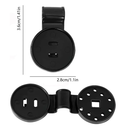 Telefonholder til bakspejlet, sort, 1 stk. 1