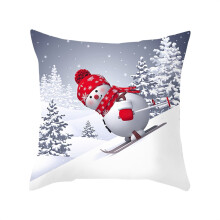Jouluinen puuvillatyynynpäällinen 18x18 tuumaa vetoketjulla