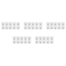 50 Packungen Wiederverwendbare Klebehaken, Transparente Hoch Leistung Wand Haken Ohne Kratzer, Wasserdicht und Ölbeständig für Badezimmer,