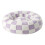 Cama redonda de pelúcia xadrez para cães pequenos, 60 cm (24 polegadas). 1