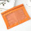 Trousse à crayons PGYONG orange transparente à fermeture éclair 1