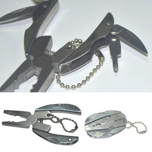 Pocket Multi-Tool Pliers Mini Folding Keychain for Fishing 1