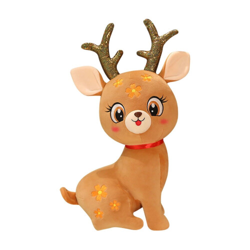 Peluche a forma di cervo marrone, 30 cm 1