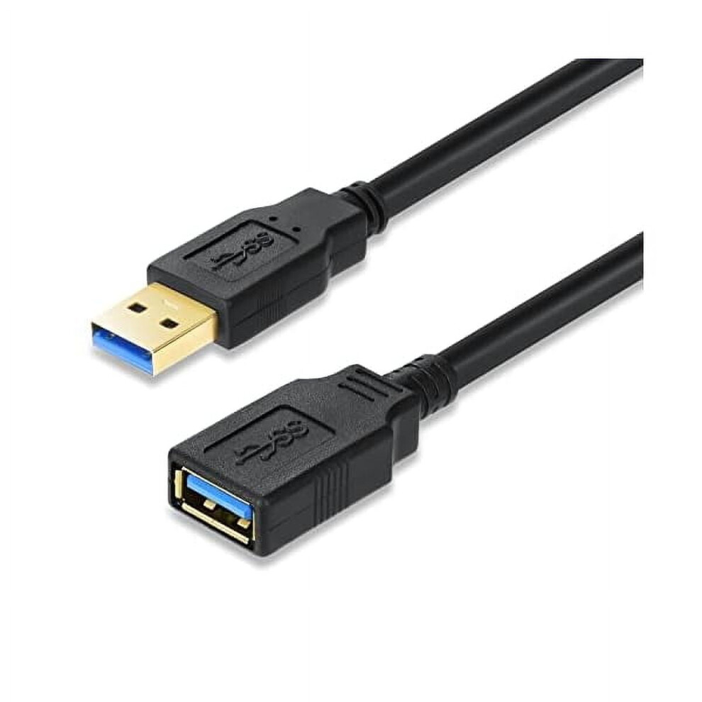 Usb 3.0 Extension Cable Male To Female 20 Ft Black 9132278295145