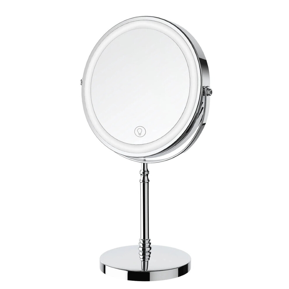 Rechargeable Lighted Makeup Mirror 8-inch 10X Magnifying