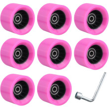 Hjul för inomhushjul för fyrhjulingar i PU, slitstarka, 8-pack