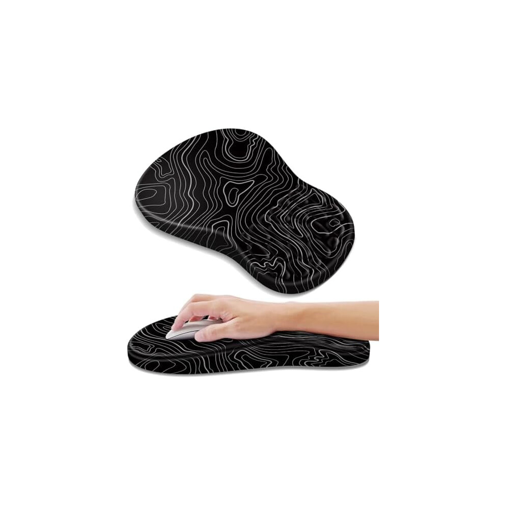 Ergonomic Mouse Pad With Memory Foam Wrist Rest And 9132278305974