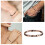Copper Anklet for Women Heart Design Adjustable Boho Foot 2