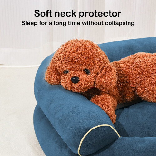 Dog Bed for Small Dogs Washable Supportive Foam with 2