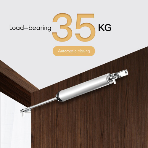Door Closer Silent Pneumatic Hydraulic Buffer Silver 1