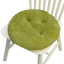 Round Seat Cushion Green Polyester 16x16 Inch 1 Piece