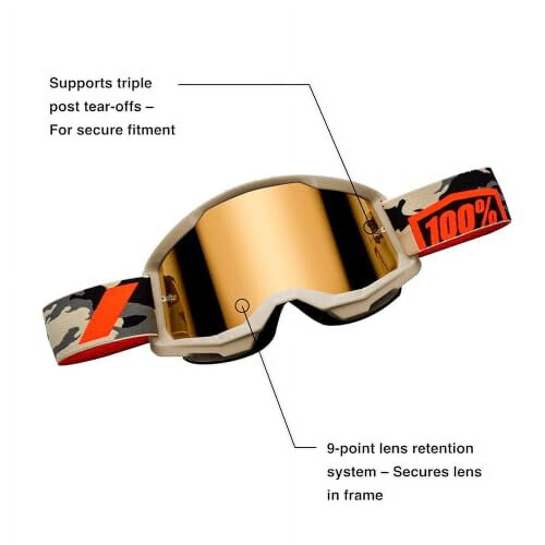 Lunettes Strata2 à miroir noir (1 paire) 1