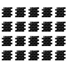 20X Adesivi Murali 3D Piastrelle Carta da Parati Nel Mattoni per Cucina Backsplash per Bagno Decorazioni per la Casa di Zia-Piastrelle 30X30cm
