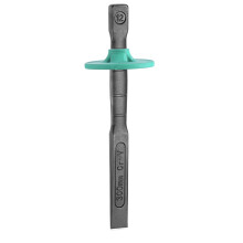 Cinzel para alvenaria com protetor de mão e extremidade plana de 30 cm (12 polegadas)
