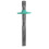 Cinzel para alvenaria com protetor de mão e extremidade plana de 30 cm (12 polegadas) 1