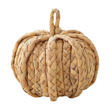 Pompoendecoratie van stro, natuurlijke rustieke stijl, 4 inch