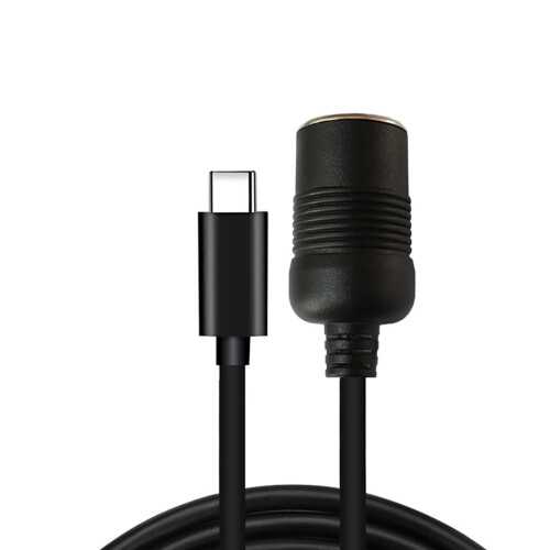 USB-C PD til 12V biluttak strømkabel 1,5 m