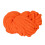 Fio de chenille acrílico laranja jumbo grosso 100g 1