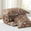 Brown Floral Comforter Set Twin/Twin XL 2-Piece 6