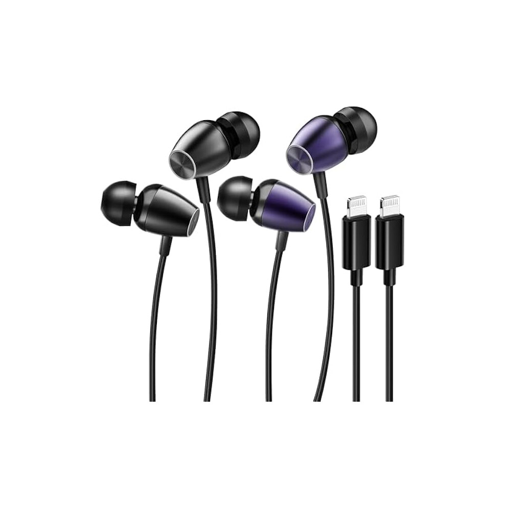 Wired Earbuds With Mic And Volume Control 2 Pack 9132278299068