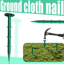 Plastic tuinpalen landschapsdoek 11 cm groen