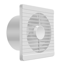 4-inch bathroom exhaust fan with humidity sensing and IPX4