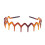 Black Plastic Wavy Tooth Headband 1 PC 1