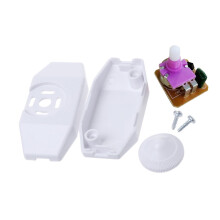 Botão de regulagem de intensidade de luz para luminária de mesa com interruptor rotativo ajustável.