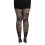 Meia-calça feminina floral até o tornozelo com renda e strass. 1