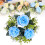 Künstlicher Rosenkerzenring, Grünkranz, 1er-Pack 2