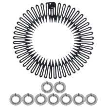 Spiral-Haarbänder, dehnbare Haarkämme, 10 Stück