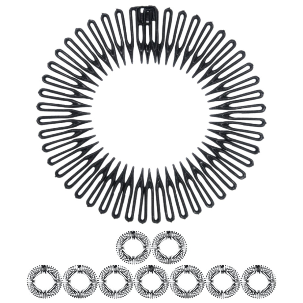 Spiral Headbands Stretchy Hair Combs 10pcs