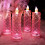 LED Crystal Candle Lights Battery-Operated Rose Shadow 3