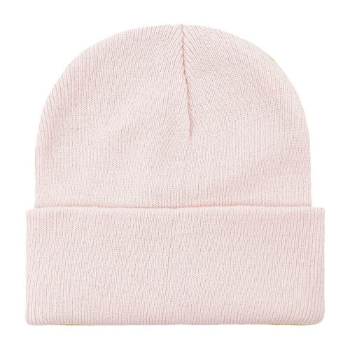 Knit Winter Beanie Hat Soft Acrylic Warm Cuffed Pink