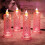 LED Crystal Candle Lights Battery-Operated Rose Shadow 6