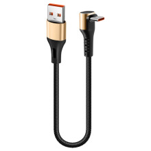 Cabo USB Tipo C com carregamento rápido e revestimento trançado de 1 m