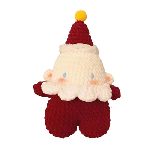 Christmas crochet set red Santa decoration materials 1