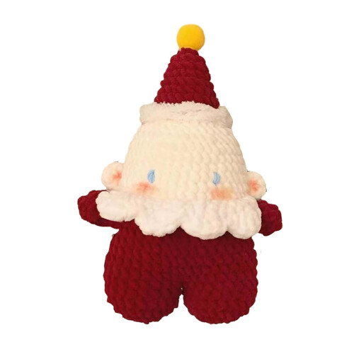 Christmas crochet set red Santa decoration materials 2
