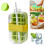 Garrafa Ice Cube 2 em 1 de 800ml e 500ml com canudo 1