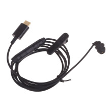 USB-C kablede enkeltøretelefoner med mikrofon og indbygget betjening