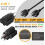 AC Plug Adapter 4-in-1 3-Pack 15A 125V–20A 250V 6