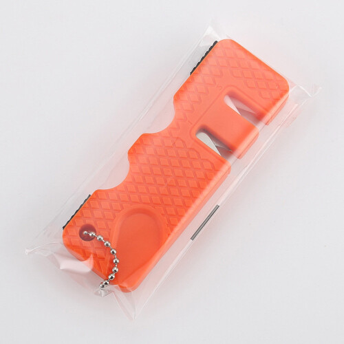 Pierre à aiguiser portable d'extérieur orange 1 pièce