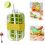 Garrafa para gelo Zero Touch com canudo, verde, 800ml 1