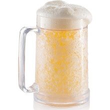 Chopes à bière isothermes 473 ml (16 oz) en plastique à double paroi (1 paquet)