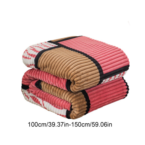 Polyester Blanket Fluffy Plush 39x59 Inch Pink 2