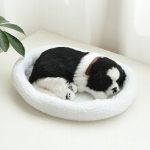 Realistisch ademend pluche hondje – Wasbaar,