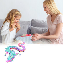 3D-tulostettu lohikäärmelelu, 12 tuumaa, nivelletty