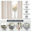 Linen Sheer Curtains Silver 52x63 in 2 Panels 6