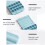Silicone Ice Cube Mold Non-Stick 12-Cavity 8
