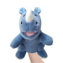Burattino a mano in morbido peluche con bocca mobile (1 pezzo)